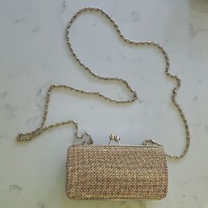 Elegant Gold Chain Clutch
